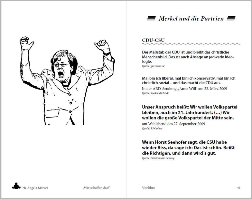 Ausschnitt aus Merkel-Buch, gesetzt von Johann-Christian Hanke