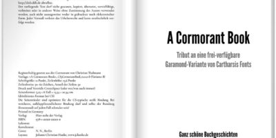 A Cormorant Book: Neue Belletristik-Wordvorlage für CreateSpace und KDP von Johann-Christian Hanke