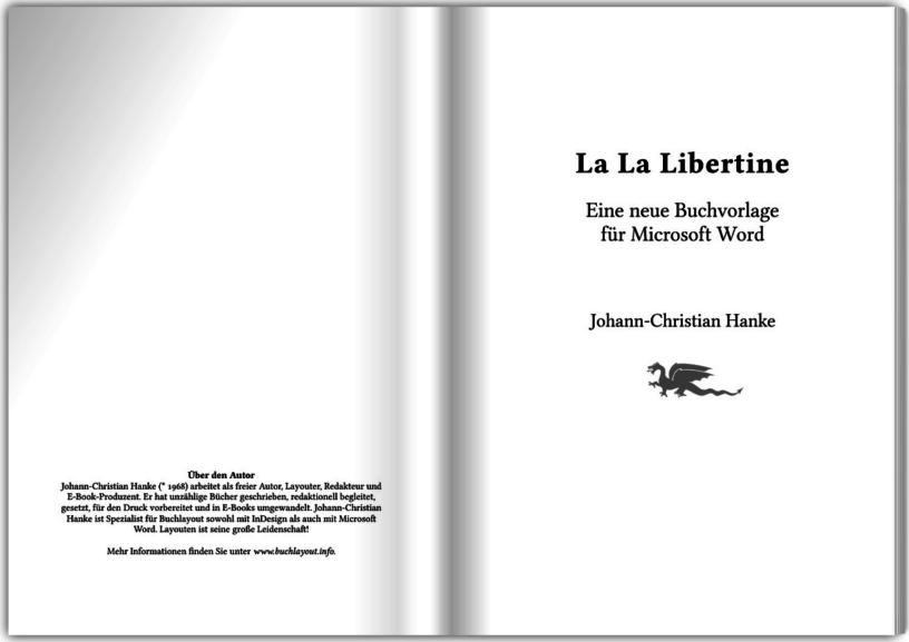 Klassisch-beschwingte Buchvorlage »La La Libertine« von Johann-Christian-Hanke